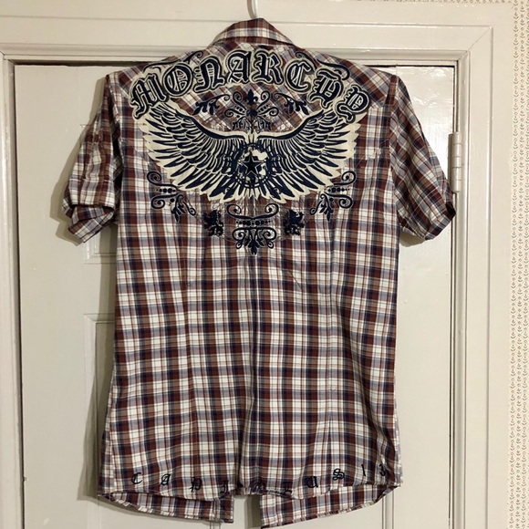 Monarchy Short Sleeve Button Down Shirt - Picture 3 of 5